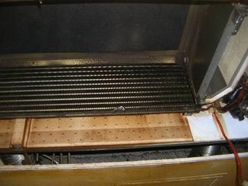 エアコン洗浄　熱交換器　洗浄前2